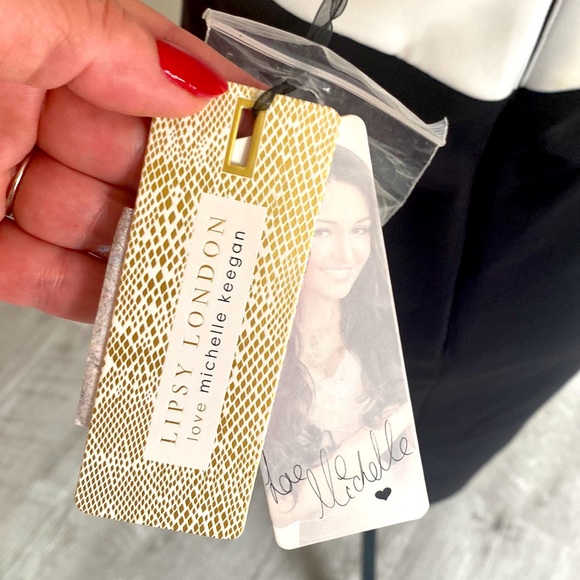 Lipsy London black-tie gown NWT, sz 8 - Picture 3 of 8